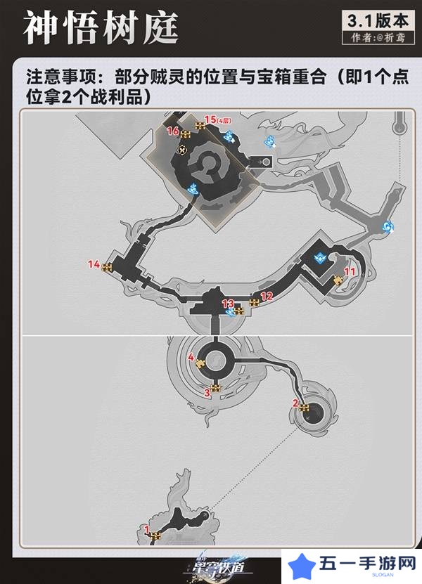 崩坏星穹铁道永夜呓语密林神悟树庭宝箱收集攻略 永夜呓语密林神悟树庭收集宝箱大全[多图]图片2